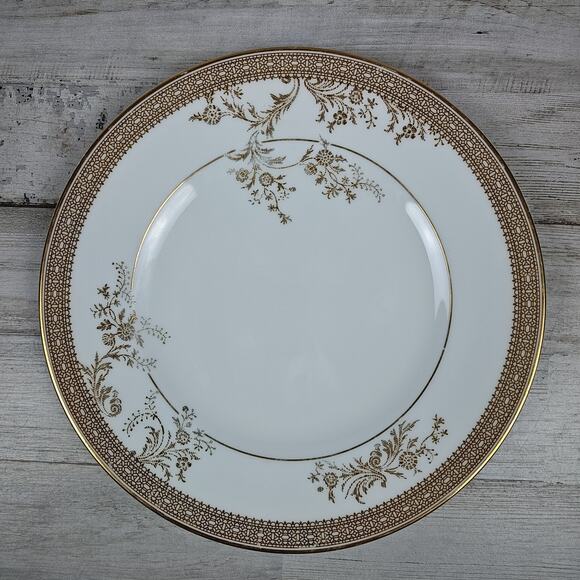 VERA WANG for (W) Wedgwood Vera Lace Gold Salad Plate Bone China 8" - Picture 1 of 6